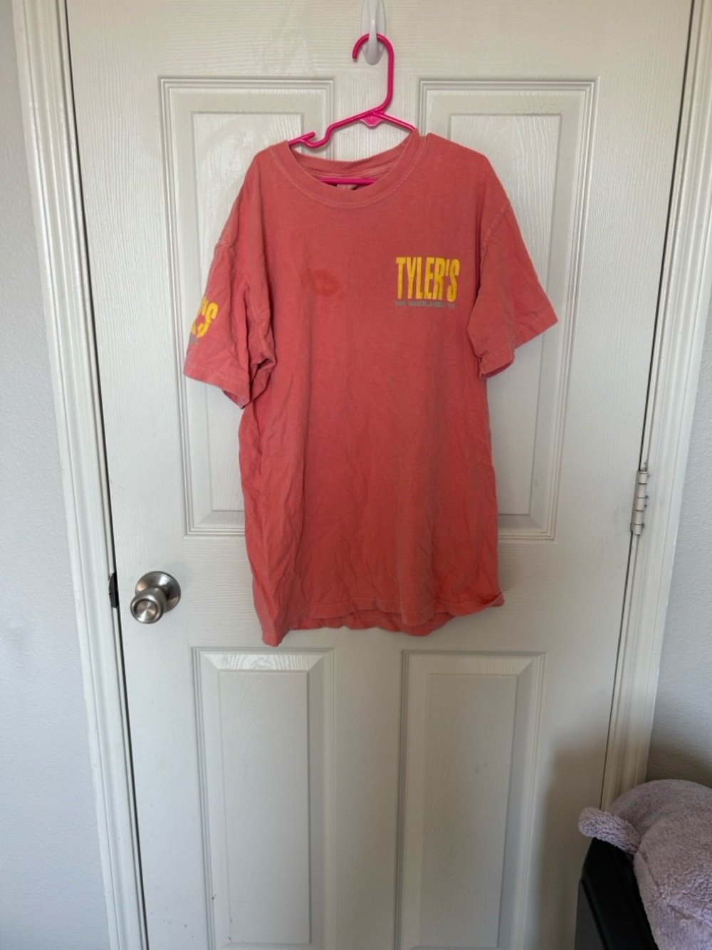 Tyler's Short Sleeve Kids Tee in Coral